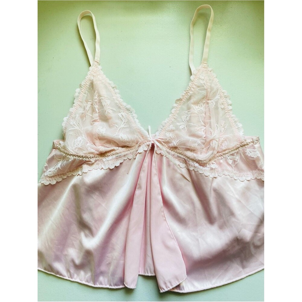 Babydoll Satin and lace Top Size M Coquette Y2K